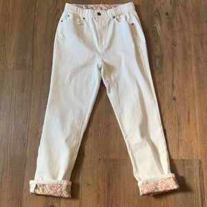 Matilda Jane Off-White Jeans with Cuff Detail